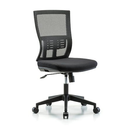 Desk Chair Modern Mesh Chair, C1, Casters, No Arms, 18-1/2