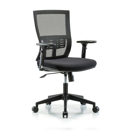 Desk Chair Modern Mesh Chair, C1, 3D, Arms Casters, Adjustable Arms, 18-1/2