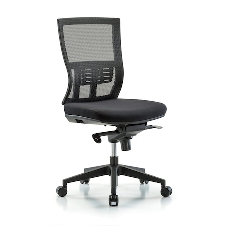 Desk Chair Modern Mesh Chair, C2, Casters, No Arms, 18-1/2