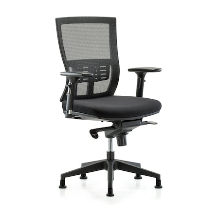 Desk Chair Modern Mesh Chair, C2, 3D, Arms Glides, Adjustable Arms, 18-1/2