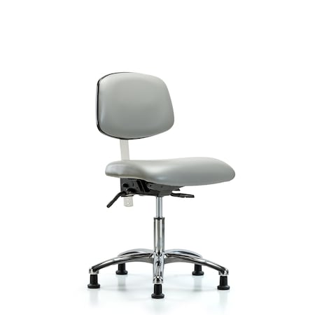 Clean Room Chair Desk Chair, Vin, Chrm, Tilt Glds, Dov, CL100, No Arms, 18
