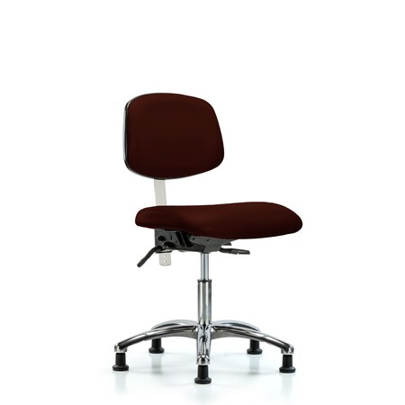 Clean Room Chair Desk Chair, Vin, Chrm, Tilt Gld, Burg, CL100, No Arms, 18
