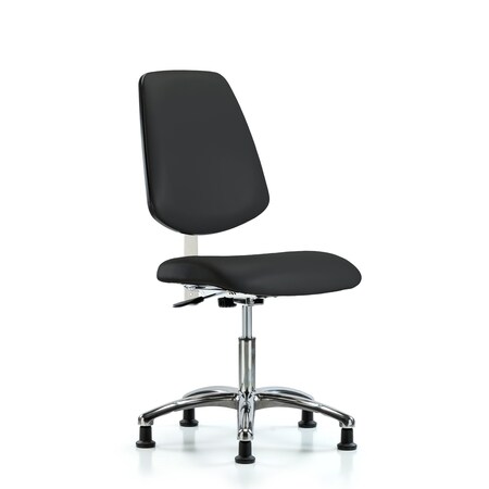 Clean Room Chair Vin Desk Chair, Med, Bk, Gld, Blk, CL100, No Arms, 18
