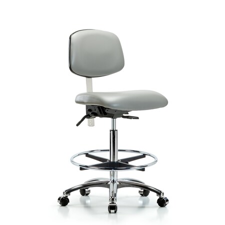 Clean Room Chair Hi Ben Chair, Vin, Chrm, CF, Cast, Dov, CL100, No Arms, 26