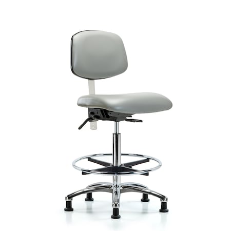 Clean Room Chair Hi Ben Chair, Vin, Chrm, CF, Gld, Dov, CL100, No Arms, 26