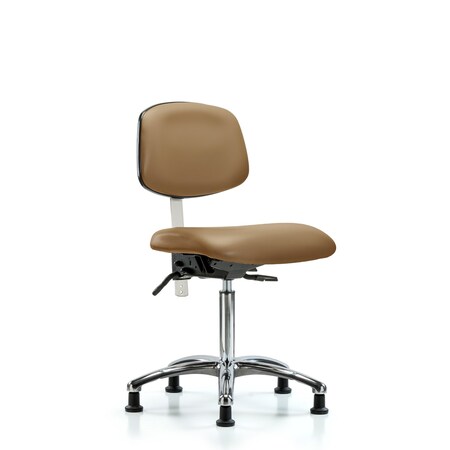 Clean Room Chair Med Ben Chair, Vin, Chrm, Gld, Taupe, CL100, No Arms, 22