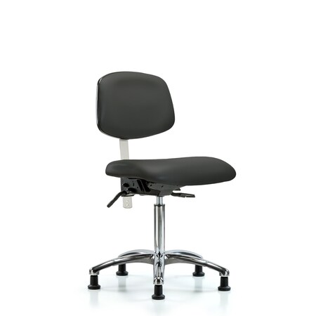 Clean Room Chair Med Ben Chair, Vin, Chrm, Glds, Gry, CL100, No Arms, 22