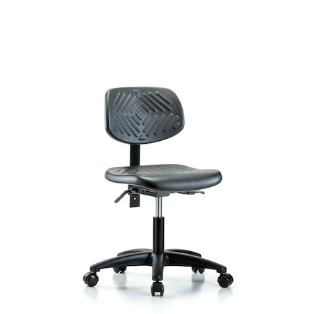 Desk Chair Desk Chair, Poly, Tilt Casters, No Arms, 17