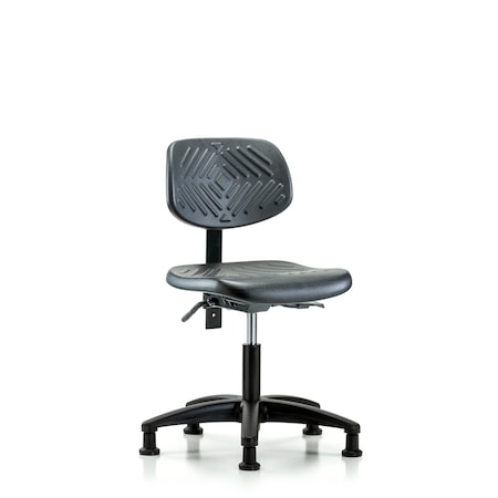 Desk Chair Desk Chair, Poly, Tilt Glides, No Arms, 17