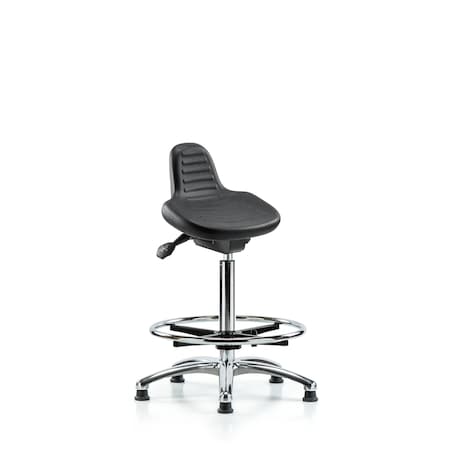 Poly Sit-Stand, Chrome, CF MPN:BR-PSTSS-CR-CF