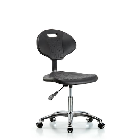 Desk Chair Erie Desk Chair, Chrome, Casters, No Arms, 17-1/2