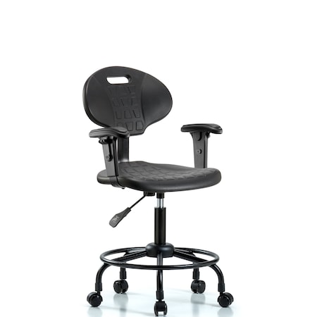 Desk Chair Erie Desk Chair, RT, AA, Casters, Adjustable Arms, 21-1/2