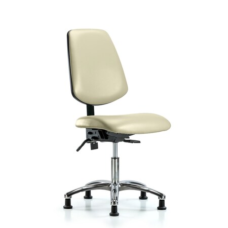 Desk Chair Desk Chair, Vinyl, Med, Bk, Glds, Wht, No Arms, 18