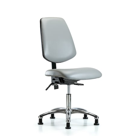 Desk Chair Desk Chair, Vinyl, Med, Bk, Glds, Dov, No Arms, 18