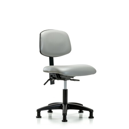 Desk Chair Desk Chair, Vinyl, Glides, Dov, No Arms, 18