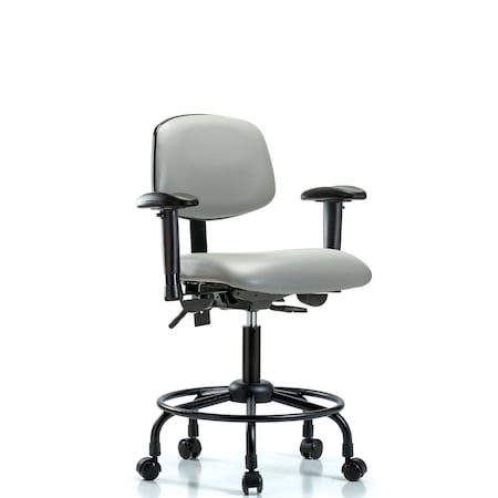 Desk Chair Desk Chair, RT AA, Casters Vinyl, Dov, Adjustable Arms, 21