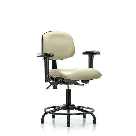 Desk Chair Desk Chair, Vinyl, Chr Tilt Casters, Salsa, Adjustable Arms, 18