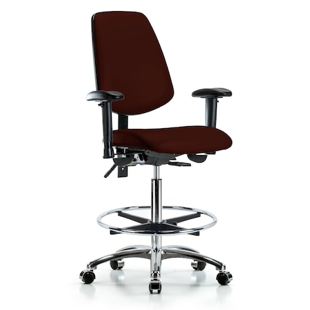 High Bench Chair Adjustable Arms, 26