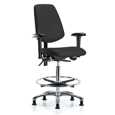 High Bench Chair Adjustable Arms, 26