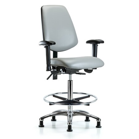 High Bench Chair Adjustable Arms, 26