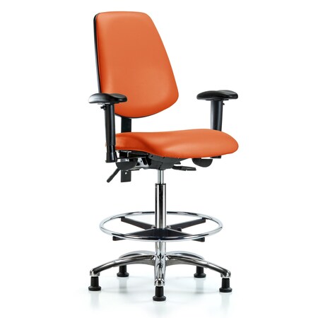 High Bench Chair Adjustable Arms, 26