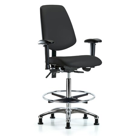 High Bench Chair Adjustable Arms, 26