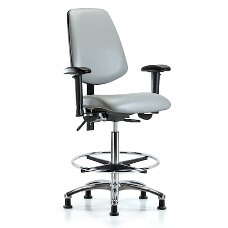 High Bench Chair Adjustable Arms, 26