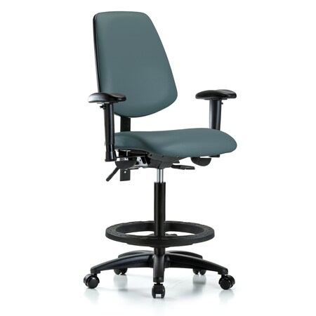 High Bench Chair Adjustable Arms, 26