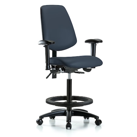 High Bench Chair Adjustable Arms, 26