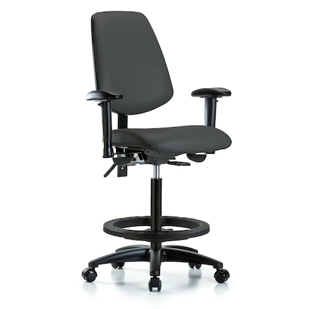 High Bench Chair Adjustable Arms, 26