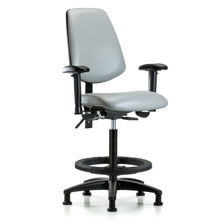 High Bench Chair Adjustable Arms, 26