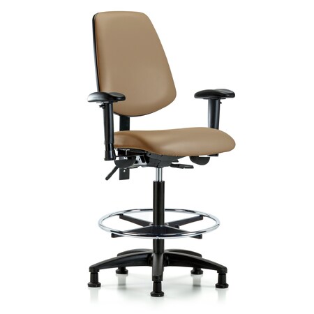 High Bench Chair Adjustable Arms, 26