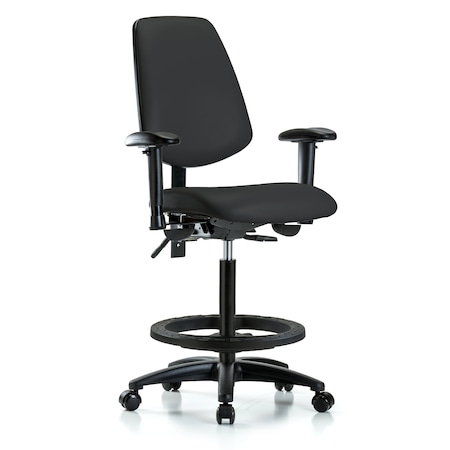 High Bench Chair Adjustable Arms, 26