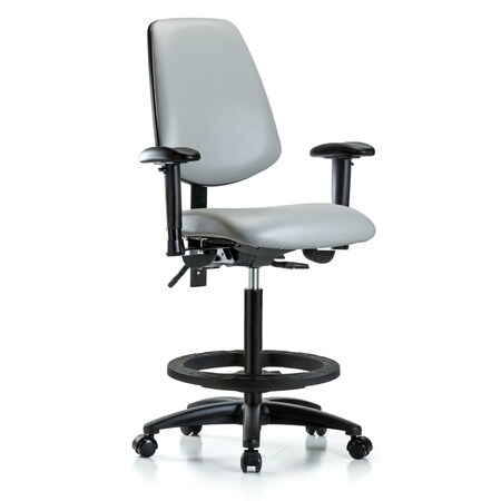 High Bench Chair Adjustable Arms, 26
