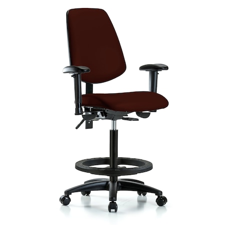 High Bench Chair Adjustable Arms, 26
