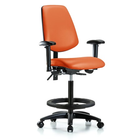 High Bench Chair Adjustable Arms, 26