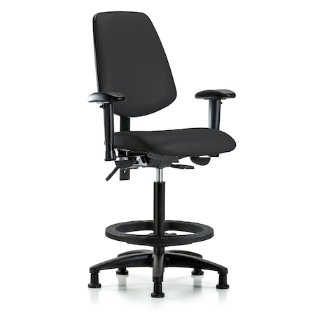 High Bench Chair Adjustable Arms, 26