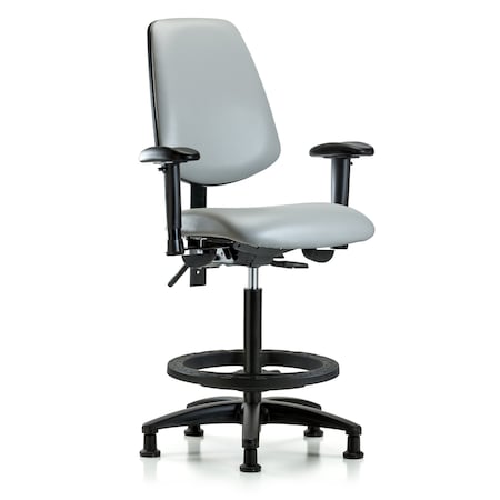 High Bench Chair Adjustable Arms, 26