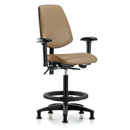 High Bench Chair Adjustable Arms, 26