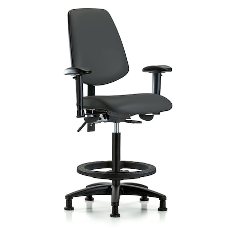 High Bench Chair Adjustable Arms, 26