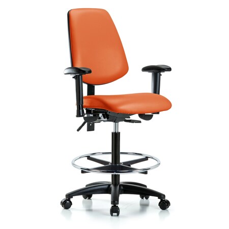 High Bench Chair Adjustable Arms, 26