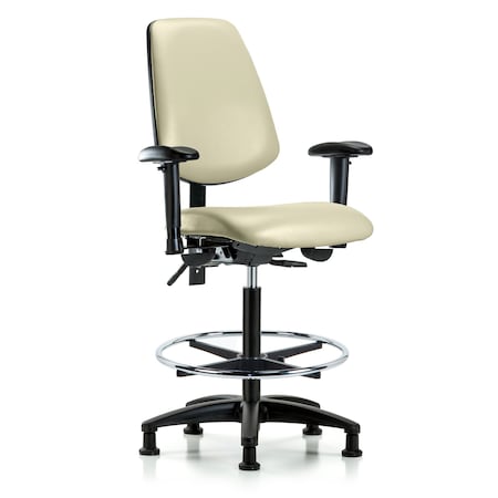 High Bench Chair Adjustable Arms, 26