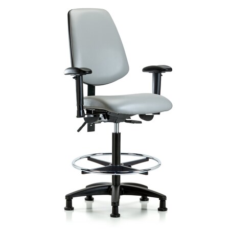 High Bench Chair Adjustable Arms, 26
