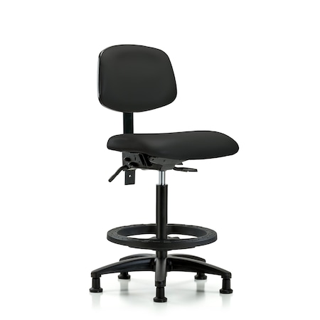 High Bench Chair Desk Chair, Vin, Chr Tilt AA Casters, Papr, No Arms, 26