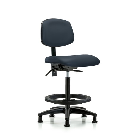 High Bench Chair Desk Chair, Vin, Chr Tilt AA Casters, Port, No Arms, 26