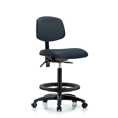 High Bench Chair Chair, Fab, Hi Ben, Chr Tilt AA CF Cast, Bur, No Arms, 26