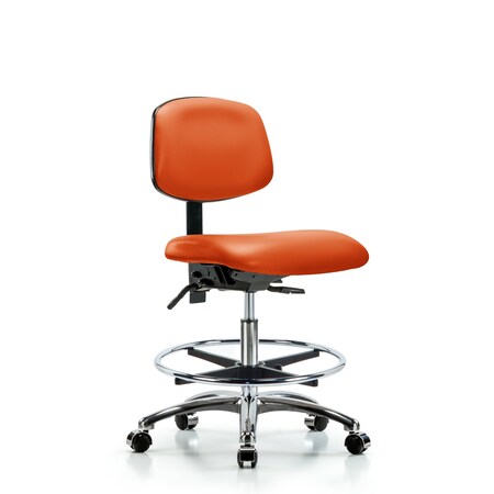 Medium Bench Chair Chair, Vin, Med Ben, CF Cast, Orange, No Arms, 22