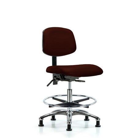 Medium Bench Chair Chair, Vin, Med Ben, Chr Tilt CF Gld, Burg, No Arms, 22