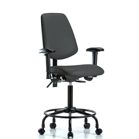 Medium Bench Chair Adjustable Arms, 23