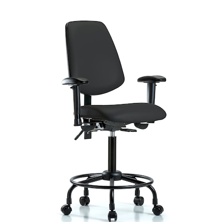 Medium Bench Chair Adjustable Arms, 23